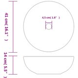 Nadgradni umivaonik sivi okrugli Φ 41 x 14 cm keramički | shoptok.hr