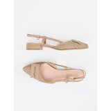 GOODIN Taupe open-heeled sandals | Shoptok.si