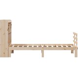  Krevet s regalom za knjige bez madraca 100 x 200 cm od borovine | shoptok.hr