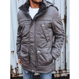 DStreet Gray men's winter jacket TX4281 | shoptok.hr