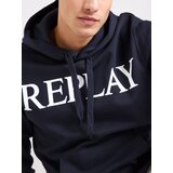 Replay Sweater majica noćno plava / bijela | shoptok.hr