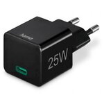 Hama PUNJAČ GLAVA, PD/QC, USB-C, 25W, crni | Eponuda.ba