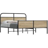  Metalni okvir kreveta bez madraca boja hrasta 160x200 cm | shoptok.hr