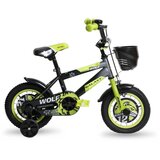 Mega Favorit Bicikl dečiji GALAXY WOLF 12" crna/siva/neon zelena | ePonuda.com