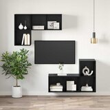  Set TV komoda Crni hrast 37 x 37 x 72 cm Konstruirano drvo | Eponuda.com