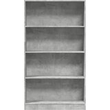 Regal za knjige boja betona 80x24x143 cm konstruirano drvo | shoptok.hr