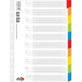 DONAU OFFICE PRODUCTS Ločilni listi 1/10 barvni, karton+plast. | Shoptok.si