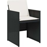  17-dijelni vrtni blagovaonski set s jastucima poliratan crni | shoptok.hr