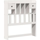  Knjižna postelja brez vzmetnice bela 75x190 cm trdna borovina, (21670809) | Shoptok.si