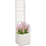  Vrtni saksija s rešetkom Bijela 36 x 36 x 140 cm PP | Eponuda.ba