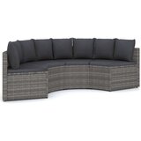  4-dijelni set vrtnih sofa od poliratana s jastucima sivi | shoptok.hr