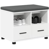  Klupa za hodnik s jastukom s ladicama Bijeli 60 x 38 x 46 cm | shoptok.hr