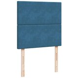 Box spring krevet s madracem plavi 90x200 cm baršunasti | shoptok.hr