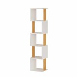 Hanah home Polica za knjige Milan White Natural | Eponuda.com