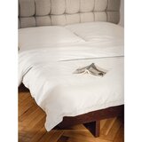 noo.ma Rjava zakonska postelja iz MDF plošč v jesenovem dekorju brez vzglavja z letvenim dnom 200x200 cm Kito – | Shoptok.si