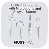 Oem Grab 'N Go, Žične slušalke USB-C z vgrajenim mikrofonom in daljinskim upravljalnikom, Bela, (5000220087) | Shoptok.si