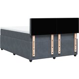  Krevet s oprugama i madracem tamnosivi 140x200 cm baršunasti | shoptok.hr