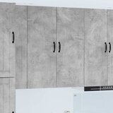 vidaXL Stenska kuhinjska omarica Betonsko siva 40 x 31 x 100 cm | Shoptok.si