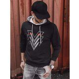 DStreet Black men's sweatshirt with print BX5388 | Shoptok.si