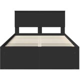  Okvir za krevet Crna 120 x 190 cm Čvrsto borovo drvo | shoptok.hr