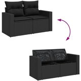 vidaXL 7-dijelni set vrtnih sofa od poliratana s jastucima crni | shoptok.hr