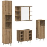 Maison Chic Kopalniška garnitura - Kopalniški sestavi 4-delna artisan hrast inženirski les, (21787971) | Shoptok.si