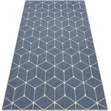 RugsX Preproge Preproga v videzu sisala FLAT 48721/591 KOCKI 120x170 cm Modra | Shoptok.si