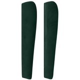  Uzglavlje s ušima tamnozeleno 103x23x118/128 cm baršunasto | shoptok.hr