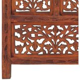  pregrada s 4 panela smeđa 160 x 165 cm masivno drvo manga | shoptok.hr