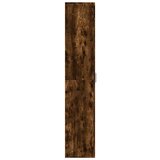 Visoka komoda dimljeni hrast 60x35x180 cm konstruirano drvo | shoptok.hr