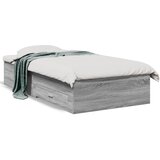 vidaXL Posteljni okvir s predali siva sonoma 90x200 cm inženirski les Cene