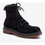 Boto Suede Ankle Boots on Flat Heel Black Asteoris | ePonuda.com