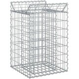  Gabionski uzdignuti krevet Srebrno 50 x 50 x 80 cm - 50 x 50 x 80 cm | shoptok.hr