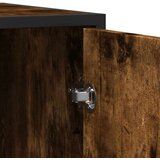 vidaXL Komoda dimljeni hrast 92x35x76 cm konstruirano drvo | shoptok.hr