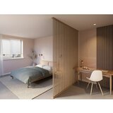 CANDO Pregrada za prostor - talni in stropni profil za letvice pod kotom 45° (Hrast, Do x Š x V: 100 x 6,5 x 6 cm) | Shoptok.si