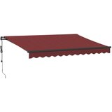 Tenda na automatsko uvlačenje s LED svjetlima bordo 350x250 cm | shoptok.hr