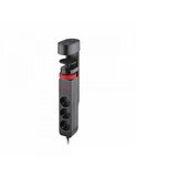 Olympia produžni kabl SL3000 3 utičnice, 1,5m usb a/c, crni u