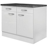XXXL Kuhinjska Spodnja Omarica Alba, Bela, Š. 100 Cm Cene