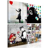  Slika - Banksy Collage (4 Parts) 40x40 Cijene