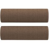  3-dijelni set sofa s jastucima smeđi od tkanine | shoptok.hr