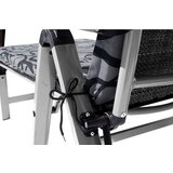 Sun Garden Črn/siv kovinski zložljiv vrtni ležalnik London – | Shoptok.si