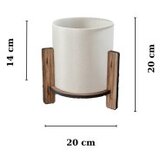 Opviq stona lampa pine table lamp walnut