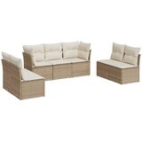  7-dijelni set vrtnih sofa od poliratana s jastucima bež | shoptok.hr