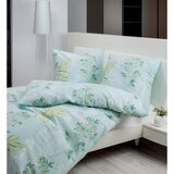 Janine posteljnina 135/200 cm mečkanka zelena, turkizna | Shoptok.si