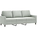  3-dijelni set sofa s jastucima svjetlosivi baršunasti | shoptok.hr