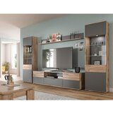 MID.YOU Nizka Omarica Mason, Siva, Barva Hrasta | Shoptok.si