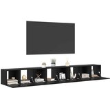  Set TV komoda Zidne 4 pcs Crni hrast 60 x 30 x 30 cm | shoptok.hr
