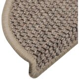  Samoljepljivi otirači za stepenice 15 kom 56x17x3 cm tamnobež | shoptok.hr