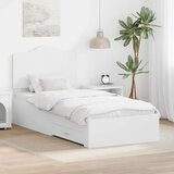  Konstrukcija postelje Bela 90 x 190 cm Konstruiran les, (5000102317) | Shoptok.si