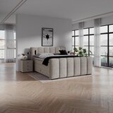 Premium Living Postelja Boxspring Elysia, Naravna Barva, 160x220 | Shoptok.si
